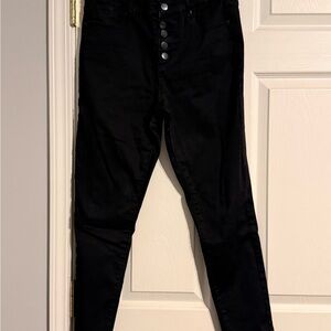 Elegant Black High-Rise Pants